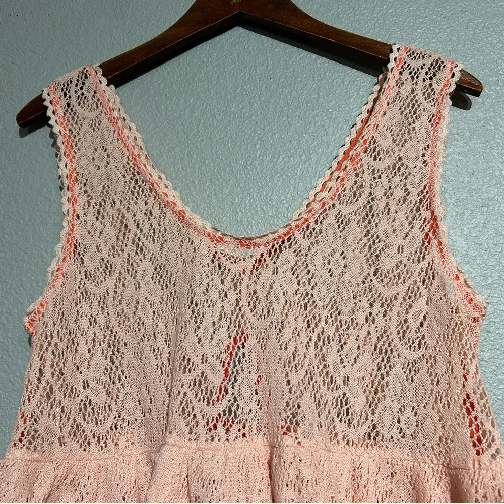 Free People Lace Tank Top Size Medium